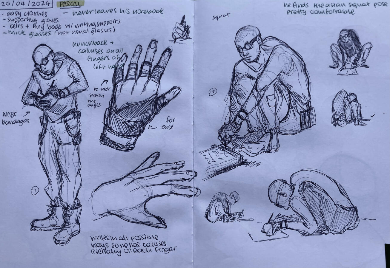 Pascal character concept study 1/2 (RESET/HIRAETH)