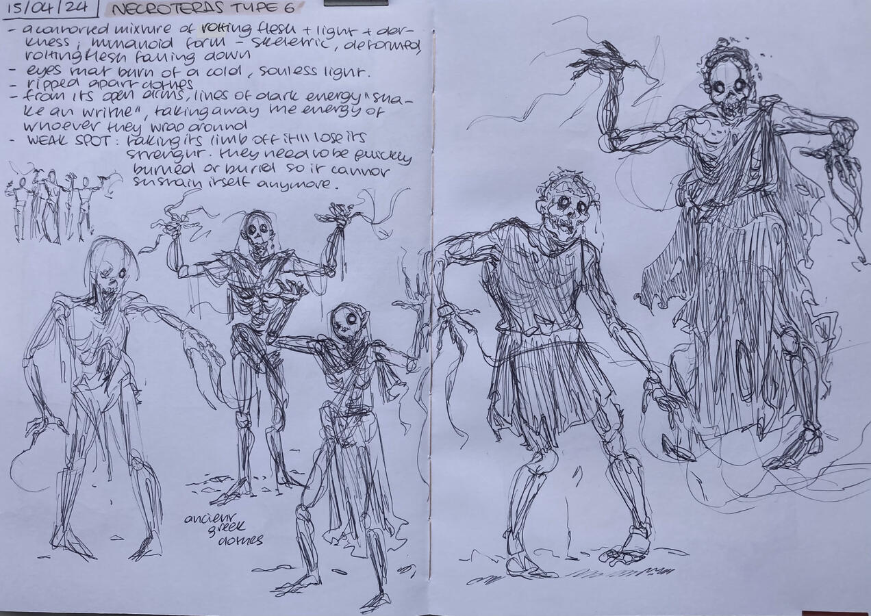 Necroteras #5 first concepts