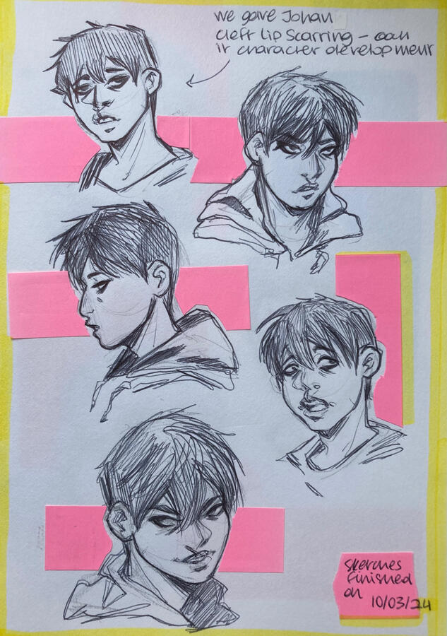 Johan portrait studies (RESET/HIRAETH)