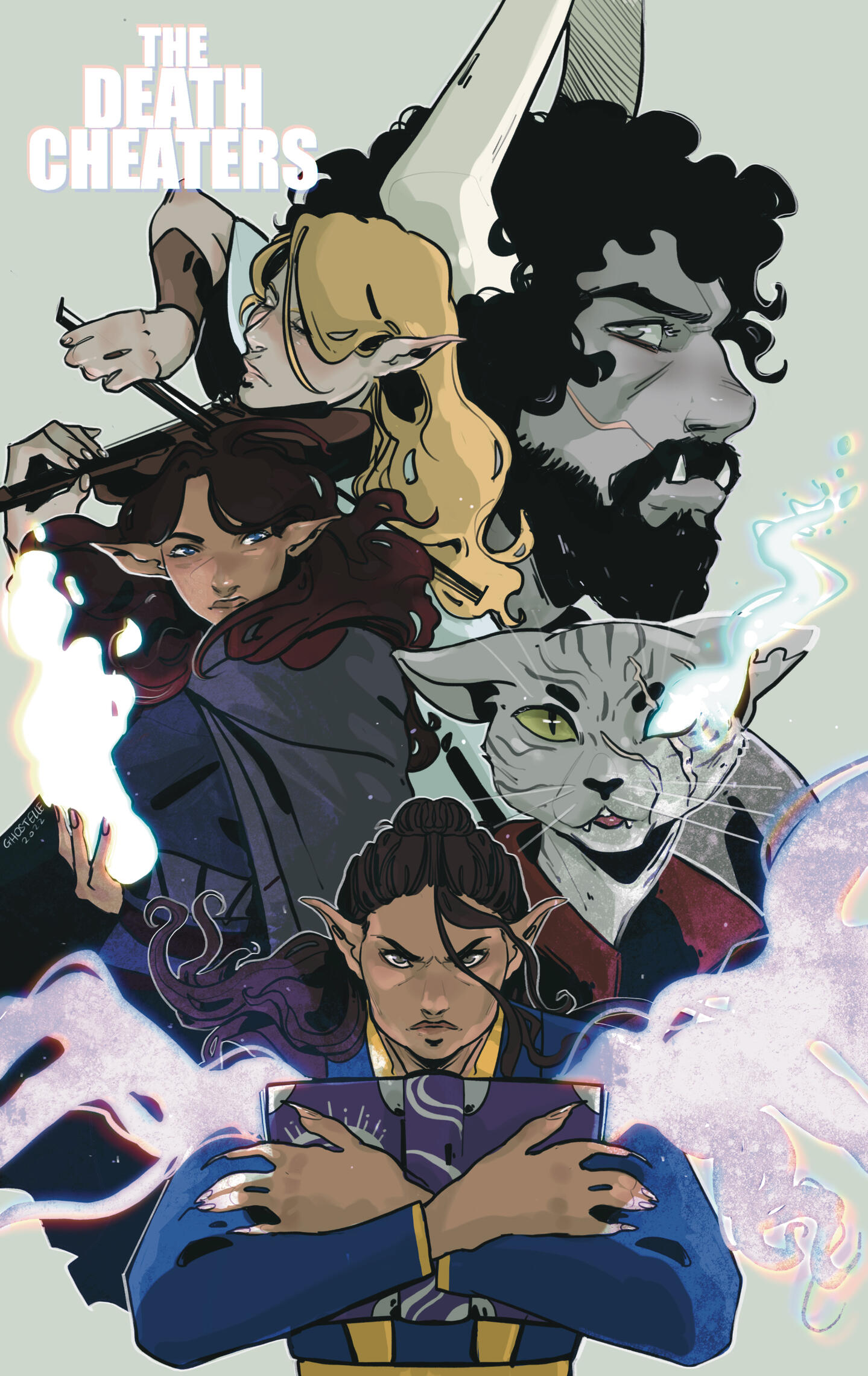 THE DEATH CHEATERS (2022) [cover art] | (DnD party) commission for Jun (@nordic_heraldry on IG)