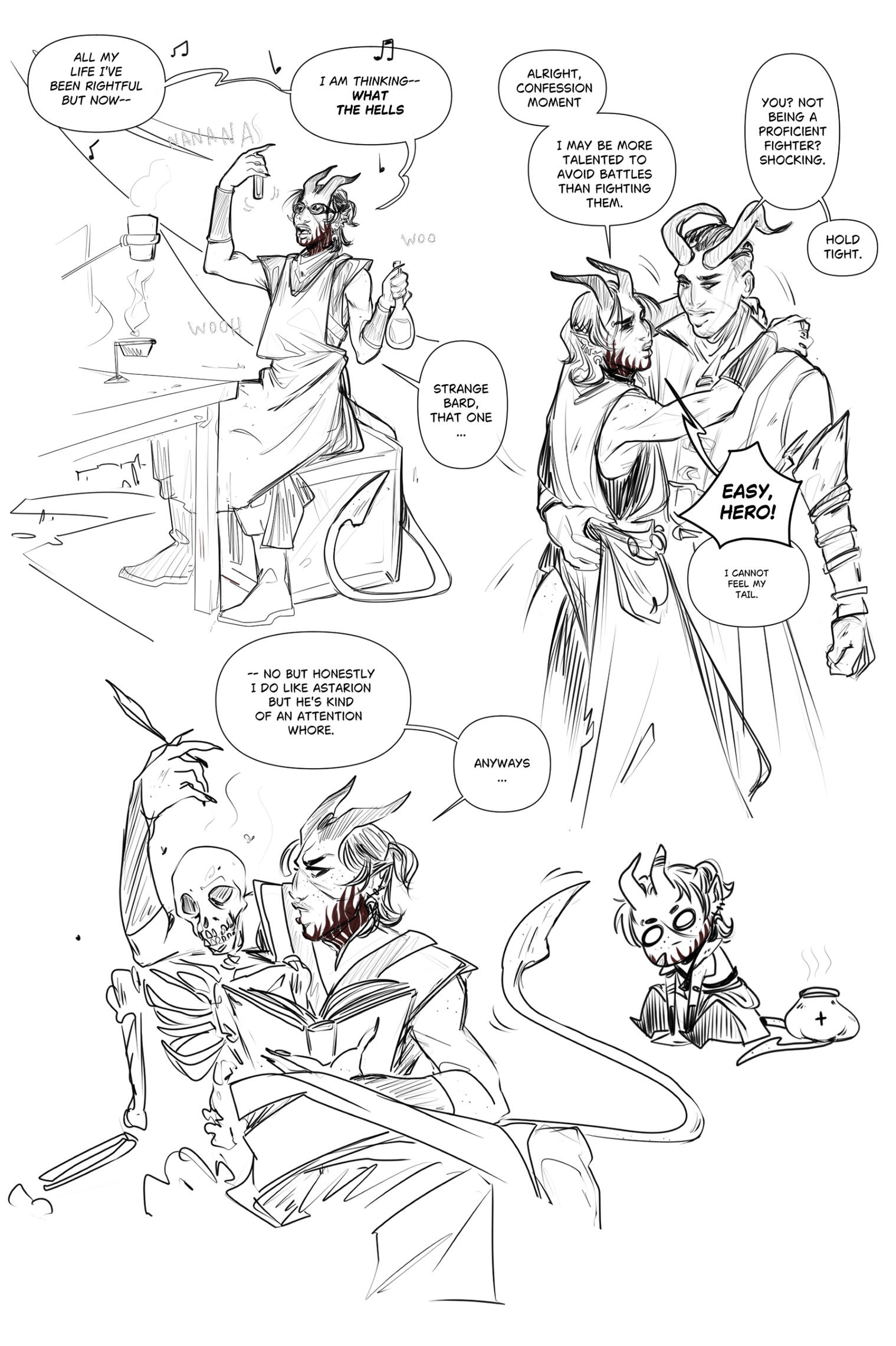 [BG3] Various Zemon sketches