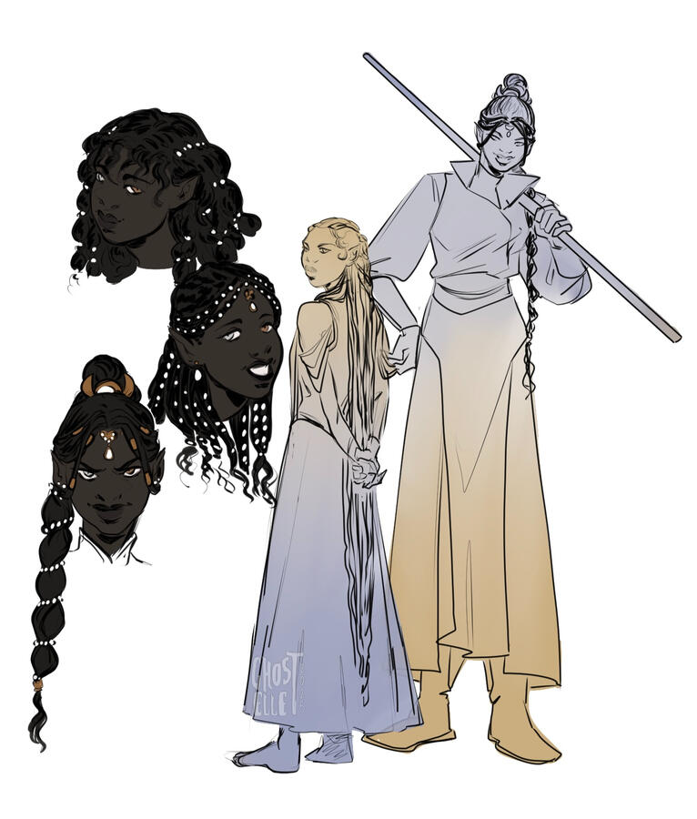 [BG3] Lily Aurora concept sketches