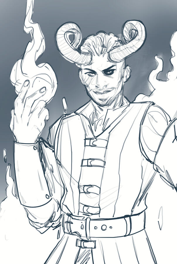 BG3 PORTRAITS SERIES (Wyll sketch)