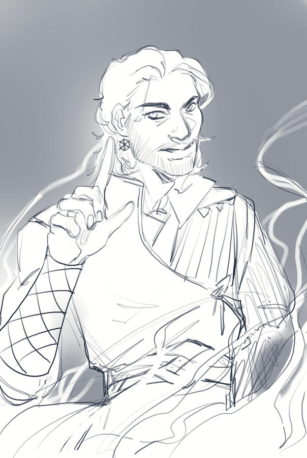 BG3 PORTRAITS SERIES (Gale sketch)